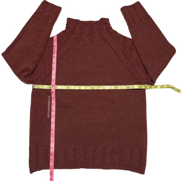 Misslook Mockneck Cable Knit Sweater - Picture 9 of 10